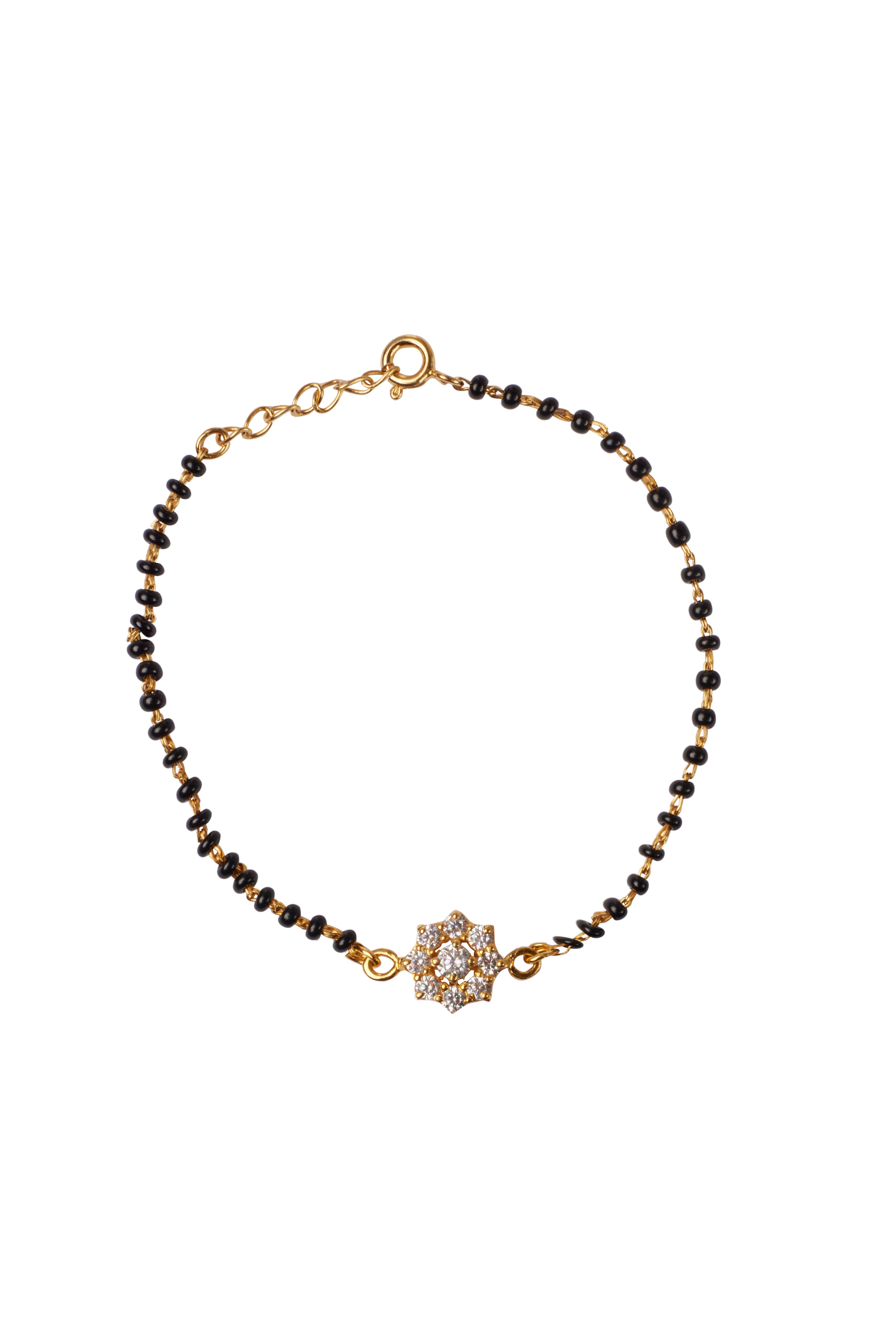 CY Sica Jewellery Cubic Zirconia Floral Hand Mangalsutra Front 1