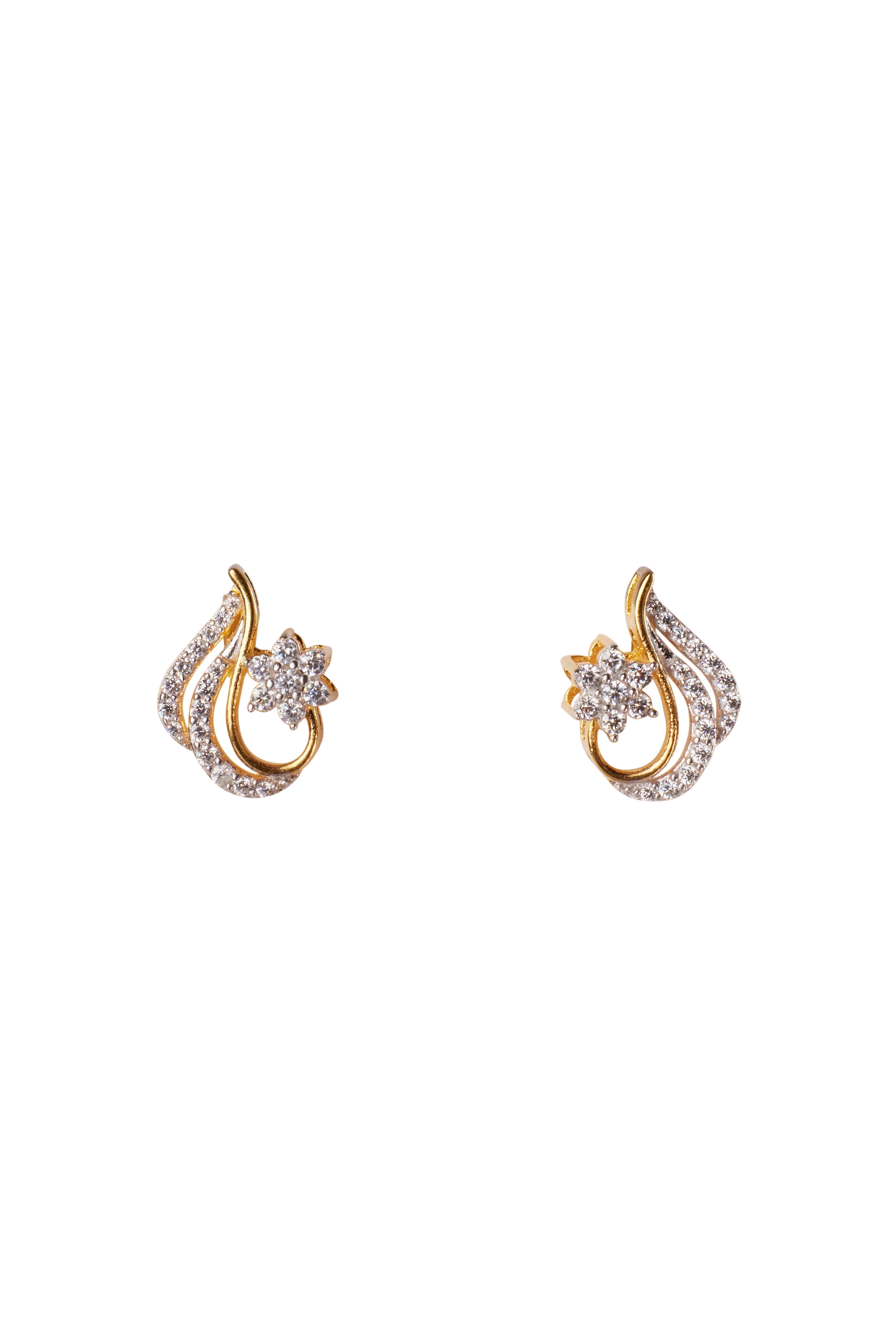 CY Sica Jewellery Cubic Zirconia Ice Studs Front 1
