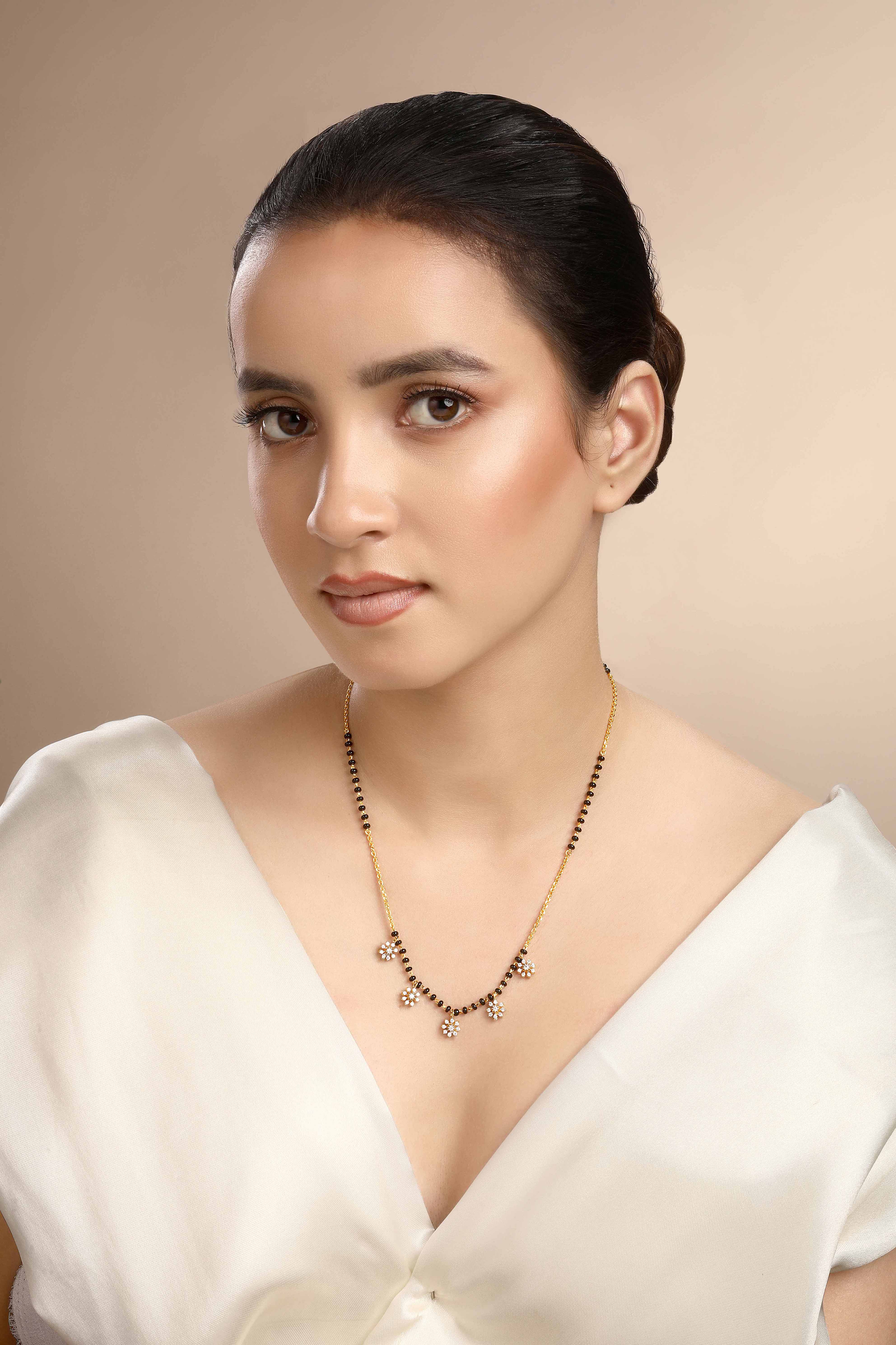 CY Sica Jewellery Cubic Zirconia Lavender Mangalsutra Front 2