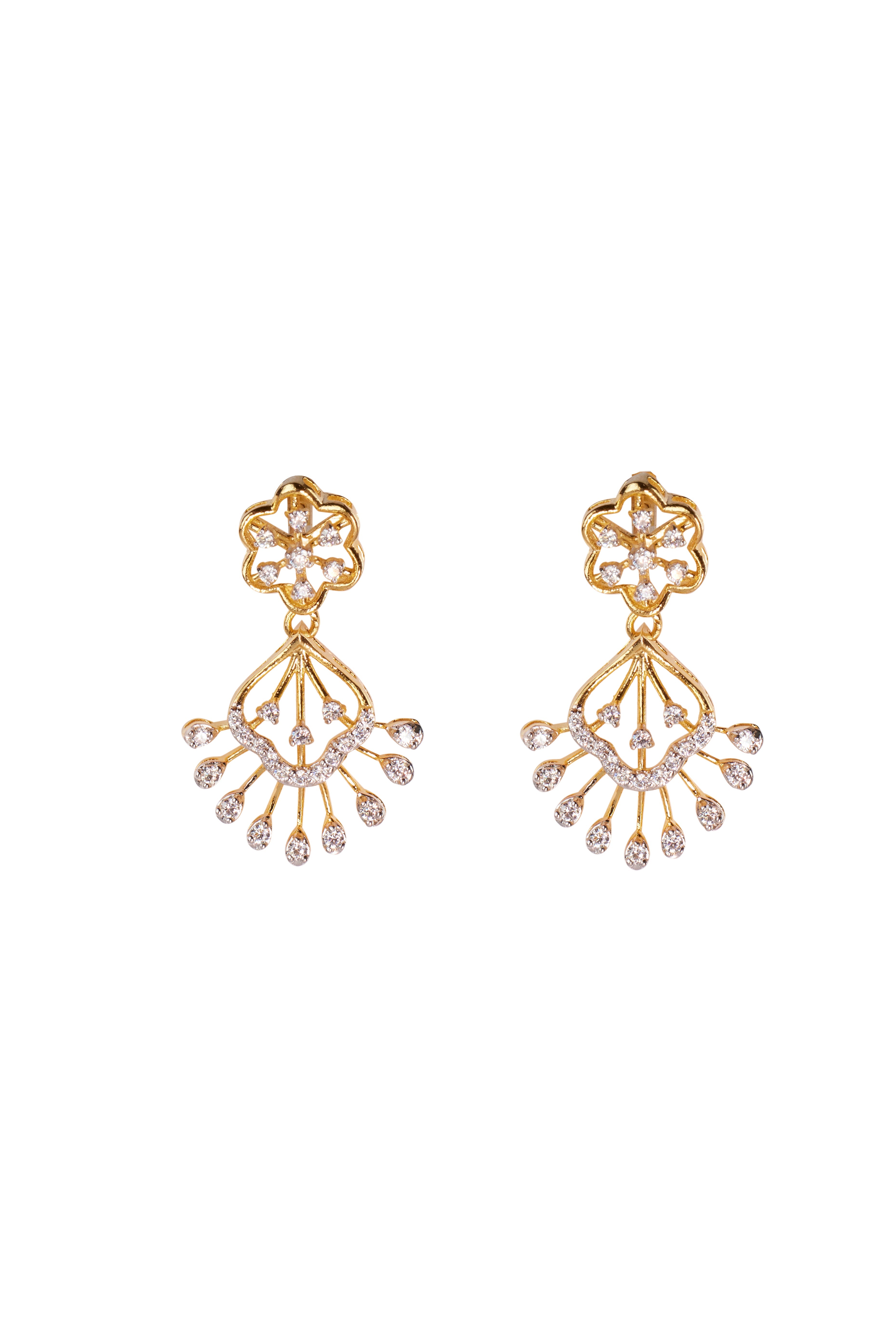 CY Sica Jewellery Cubic Zirconia Siesta Earrings Front 1