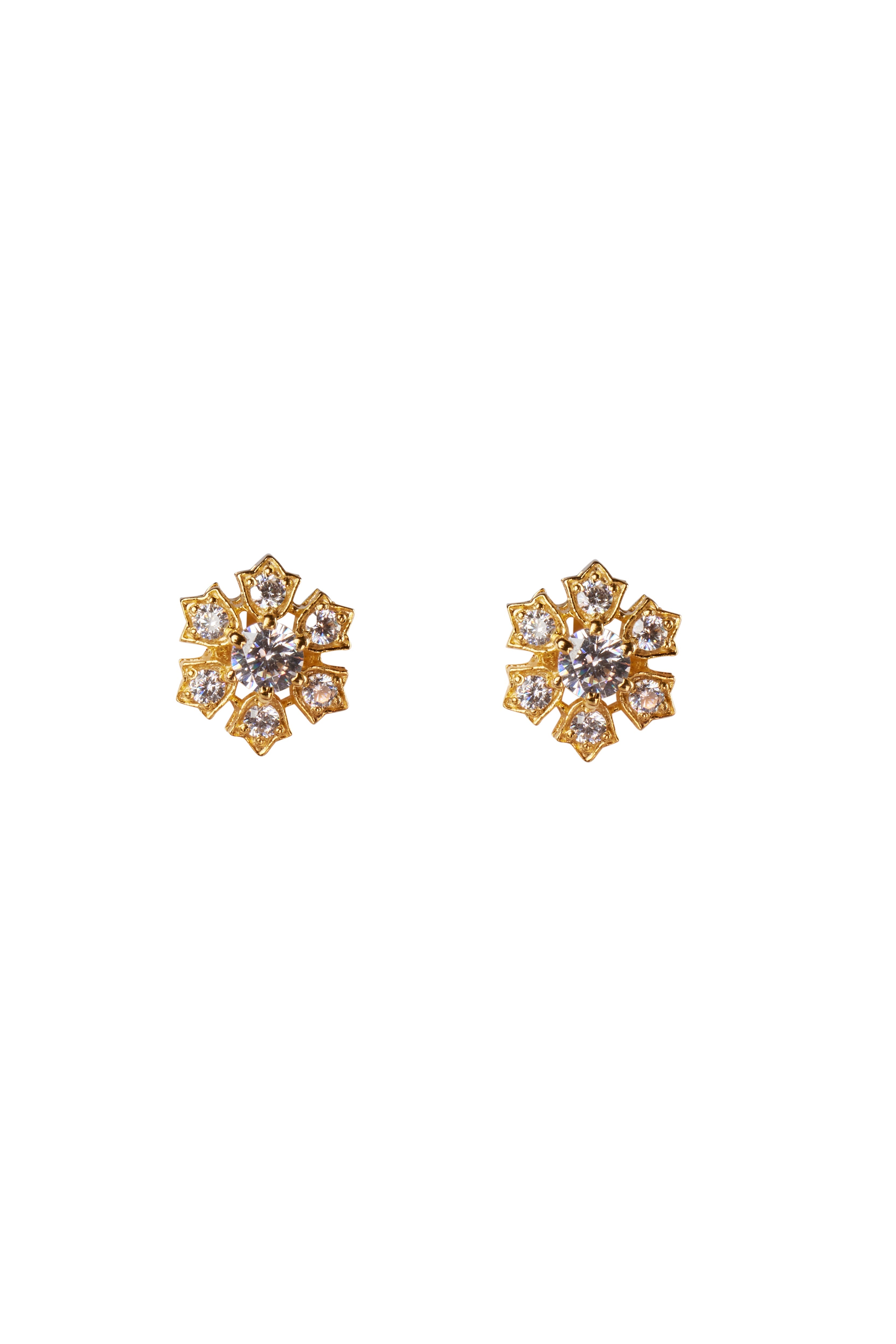 CY Sica Jewellery Cubic Zirconia Trisa Earrings Front 1
