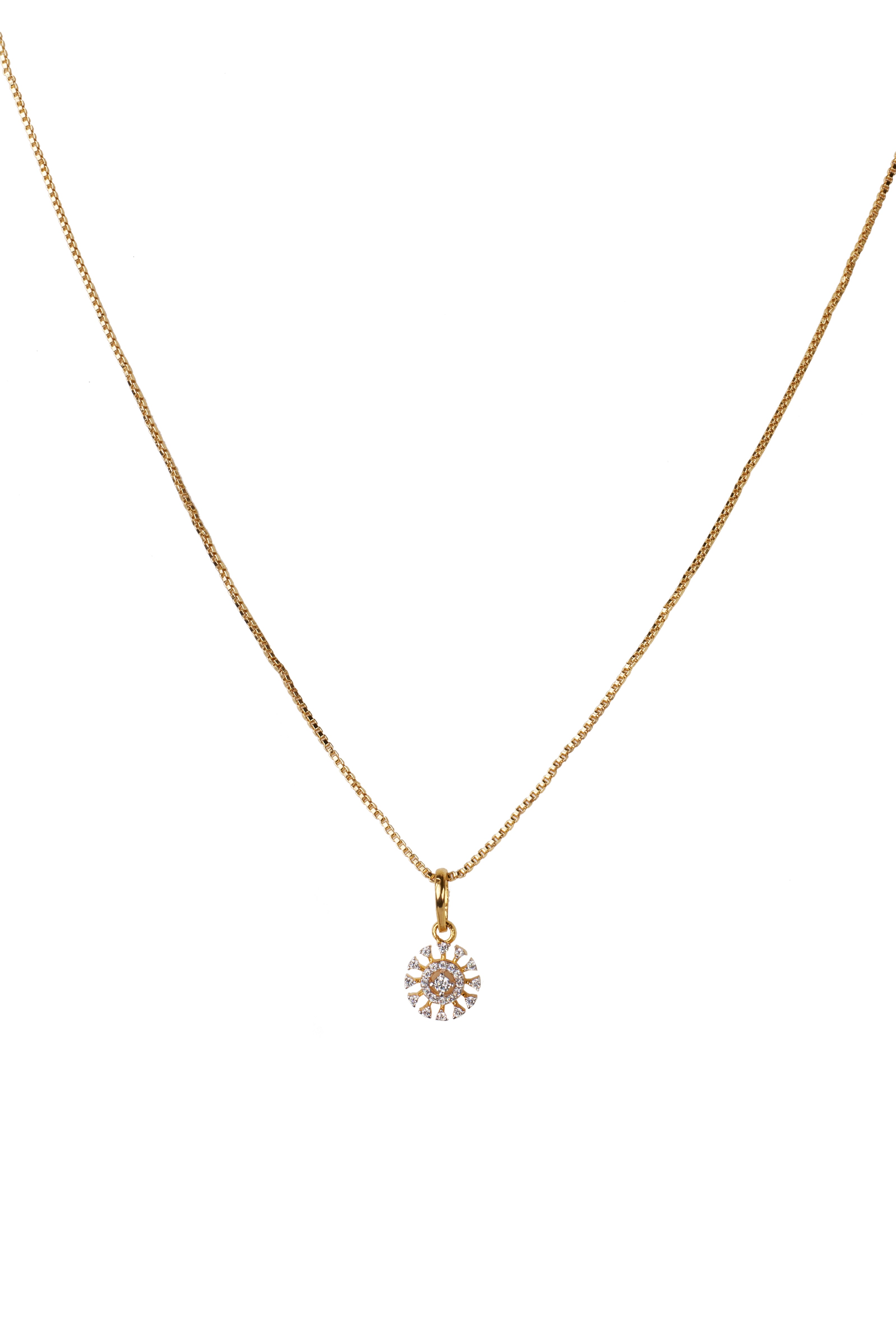 CY Sica Jewellery Cubic Zirconia Vasuki Pendant Set Front 3