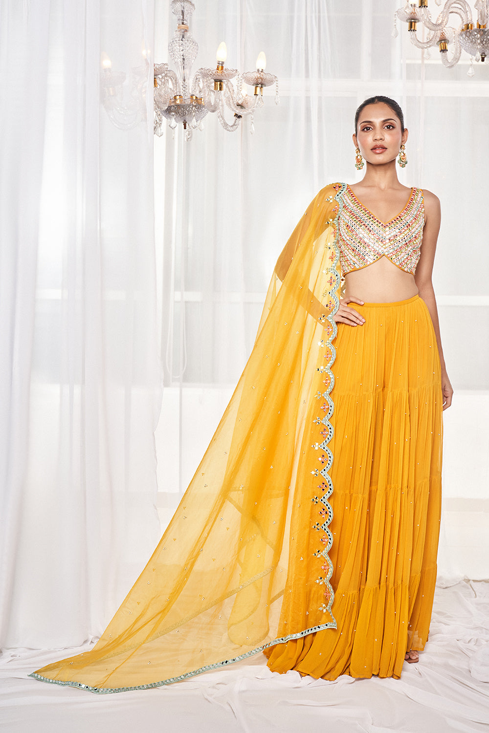 Musturd Sharara Set