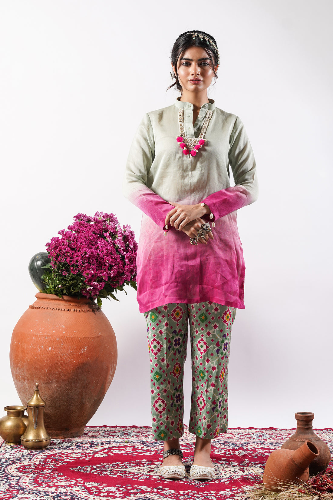 Inara-Shaded Chanderi Co-Ord Set