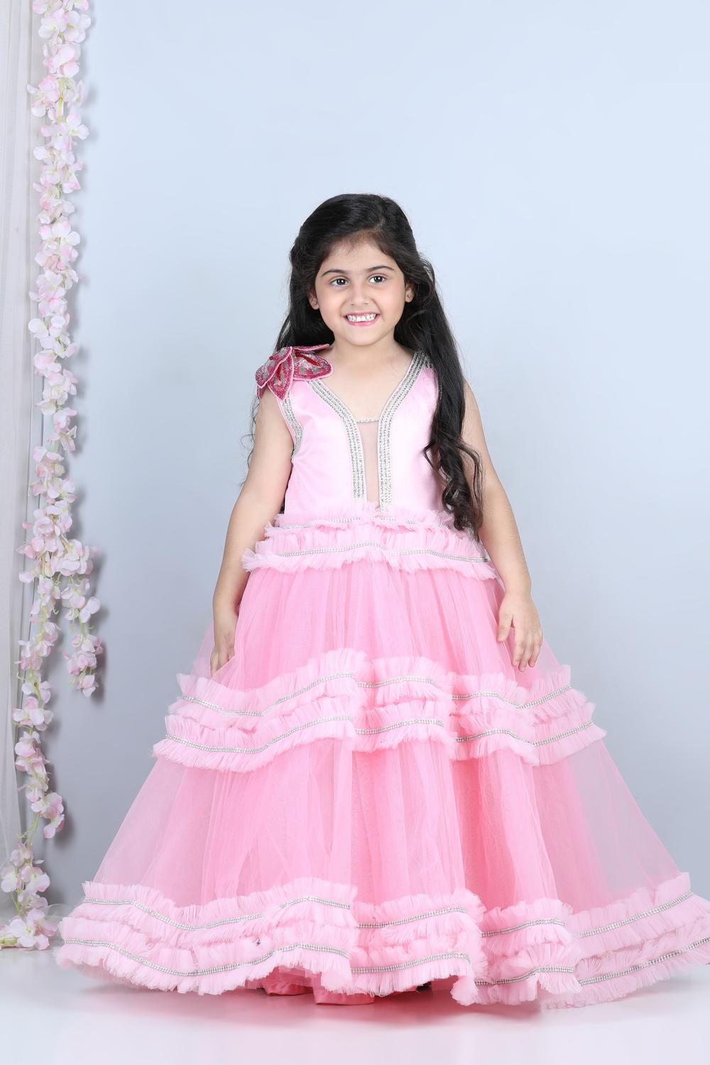 Flair Dress With Hand Embroidery