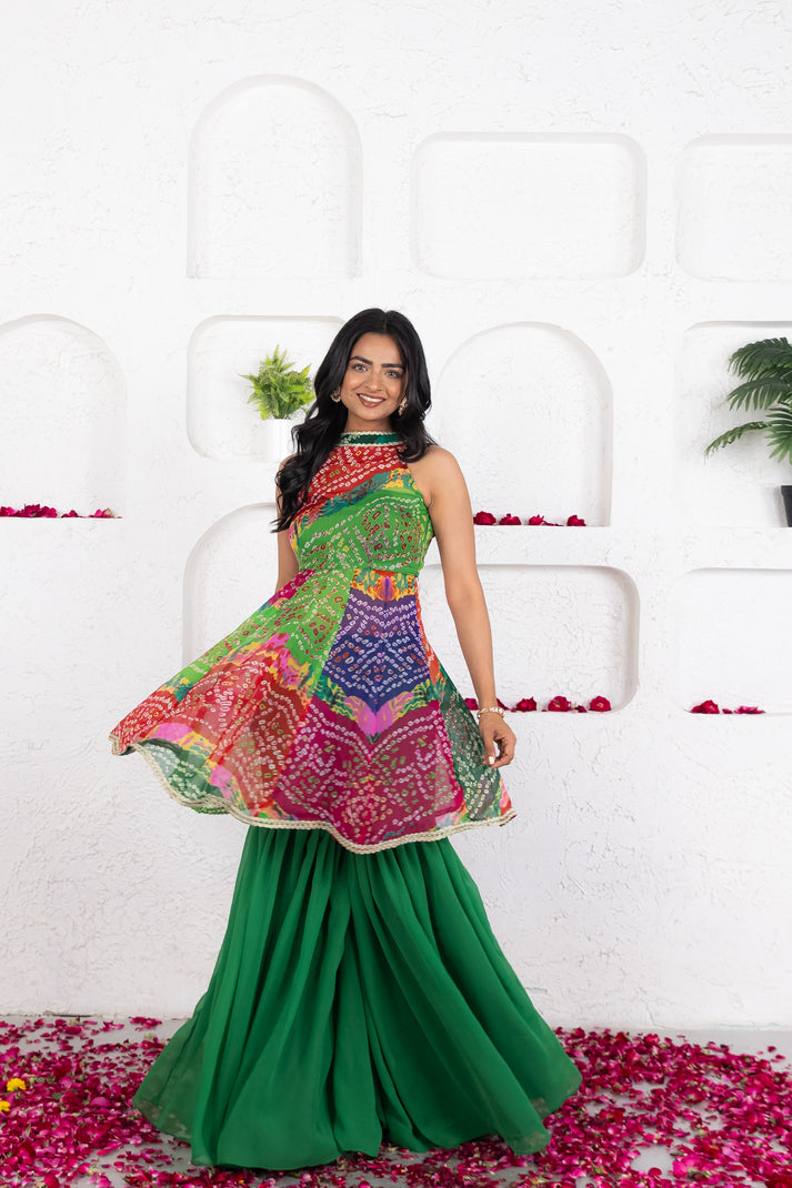 CY Deasha India Avisa Multicolor Mothra Co-Ord Set Front 1