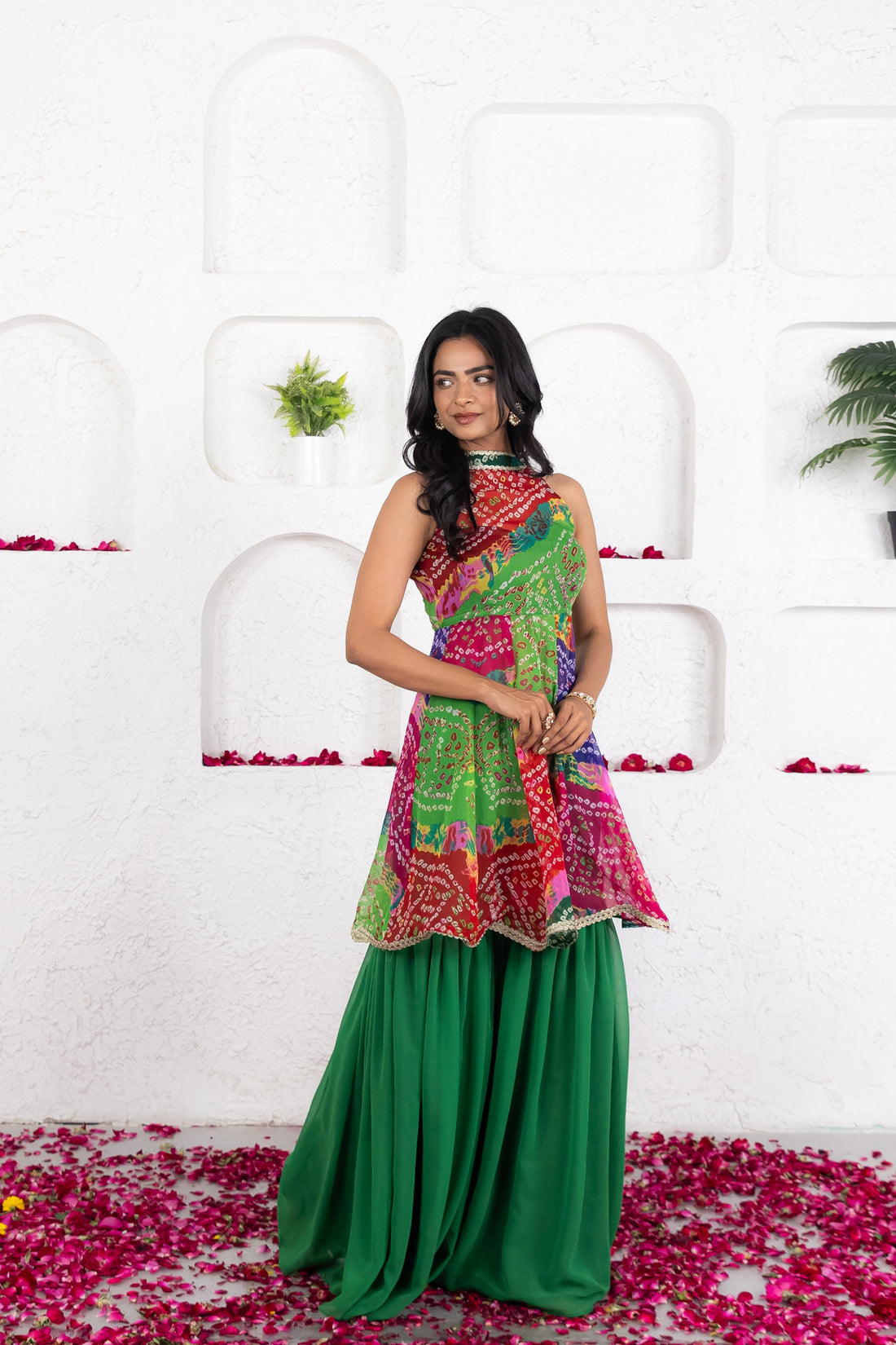 CY Deasha India Avisa Multicolor Mothra Co-Ord Set Front 2