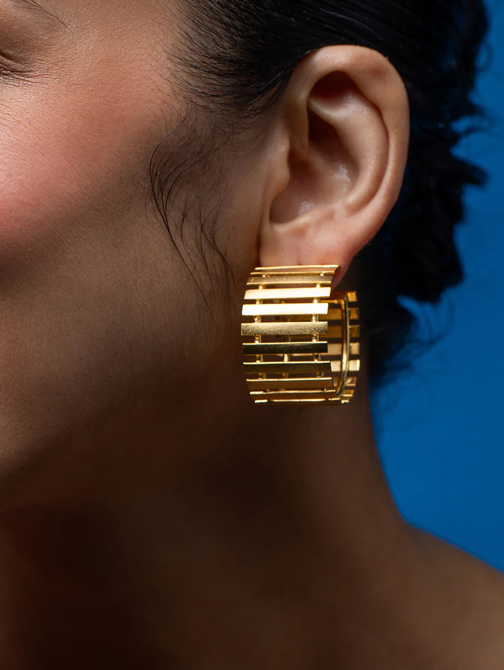 Golden Striped Fence Mini Hoops