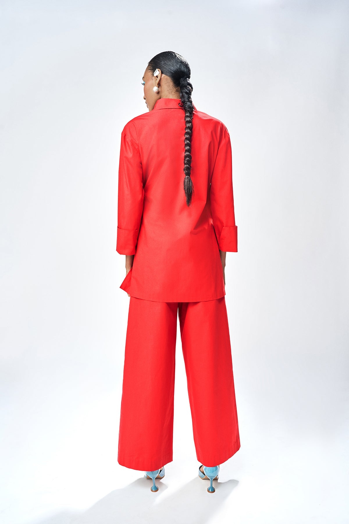 FLARED PANTS OF ( PINEAPPLE CROSS SHIRT )