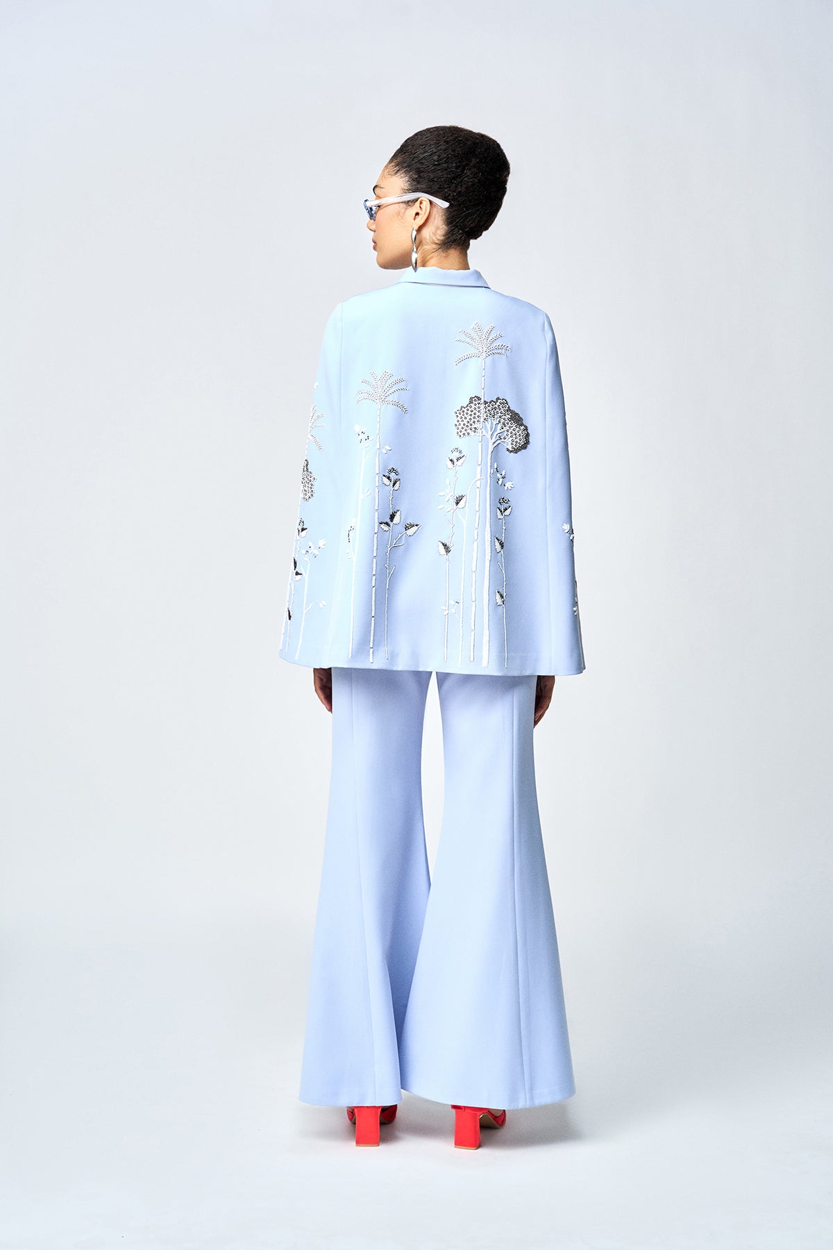 BELL BOTTOM PANTS OF (TROPICAL FOREST CAPE )
