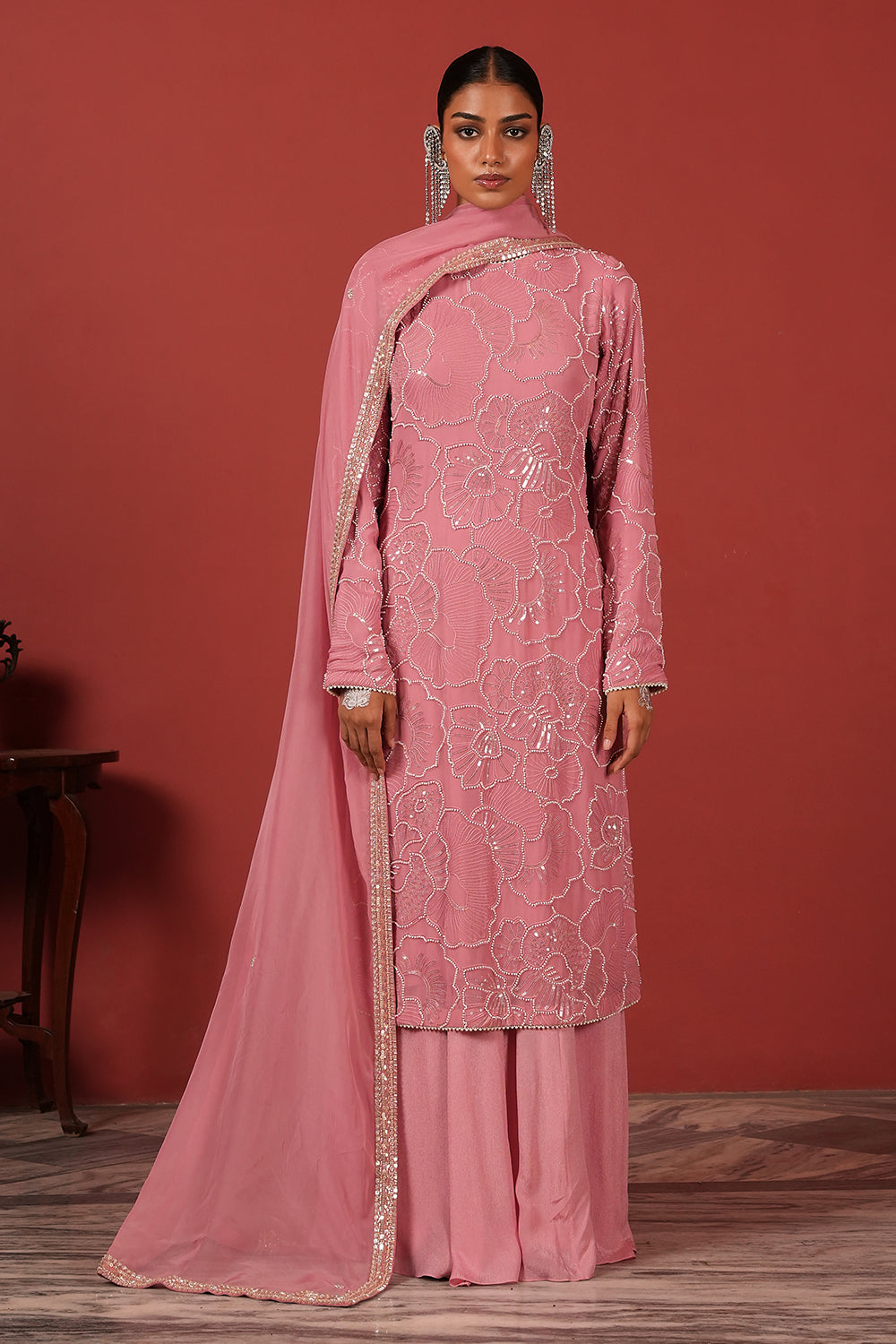 Flawless Sharara Set in Pink
