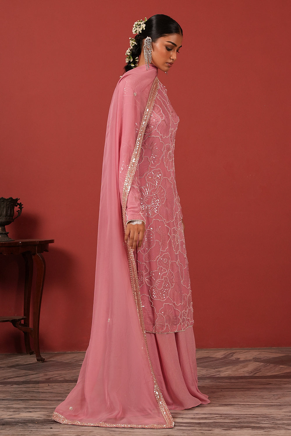 Flawless Sharara Set in Pink