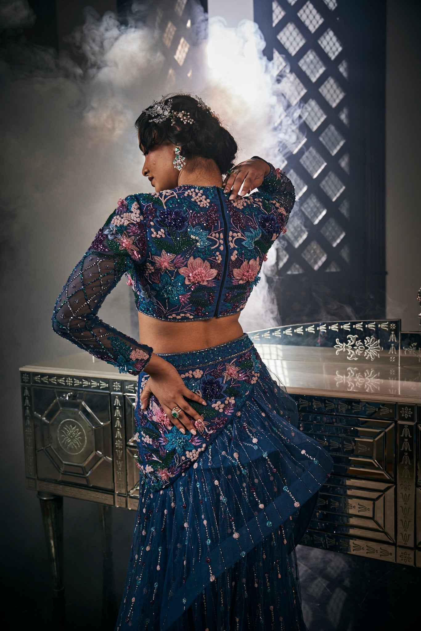 CY Amit GT Fleur de Printemps Embroidered Gown Back 2