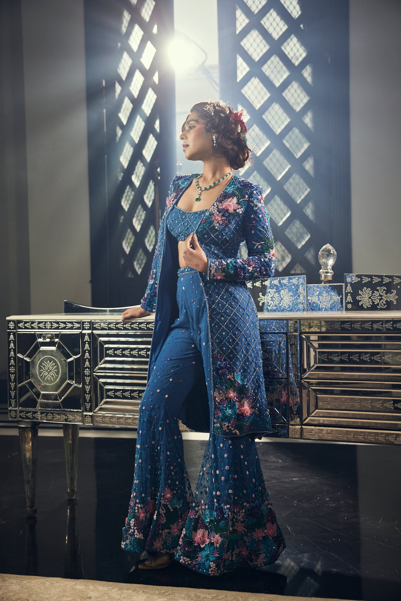 CY Amit GT Fleur de Reve Embroidered Jacket Set Front 1