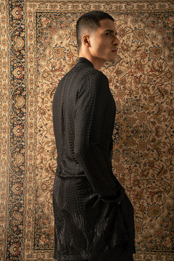 Thread Geometric Kurta Set