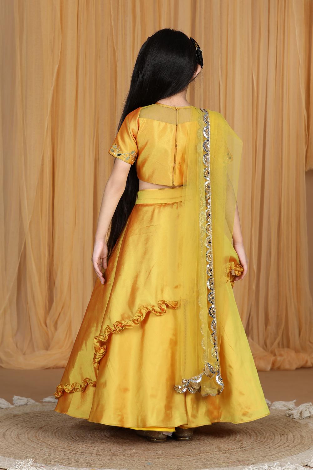 Lehanga With Mirror Work