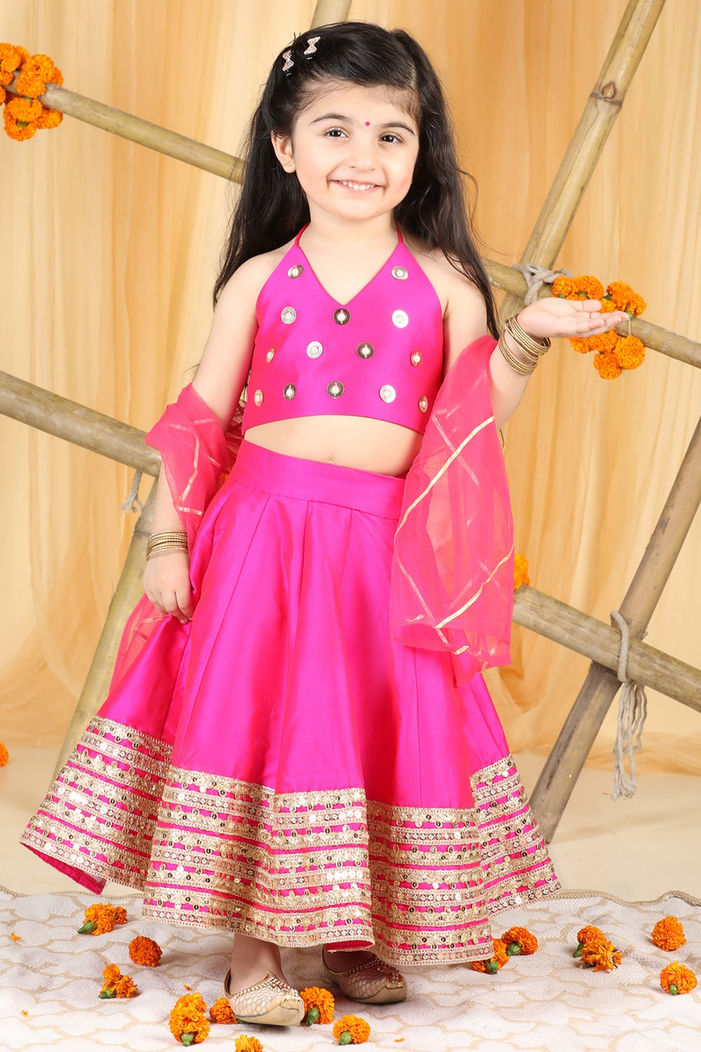 Lehenga With Habd Work Blouse