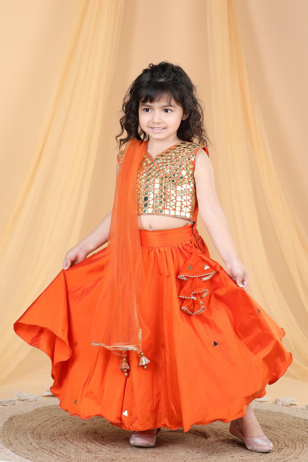 Silk Lehenga With Work