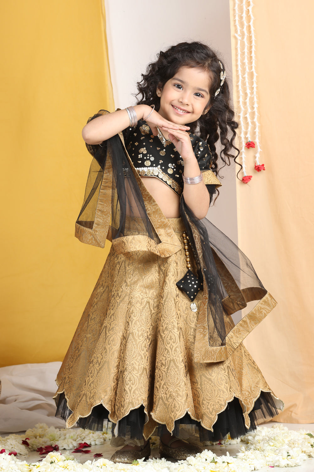 Sequence N Coin Work With Banarsi Lehanga With Cut Work