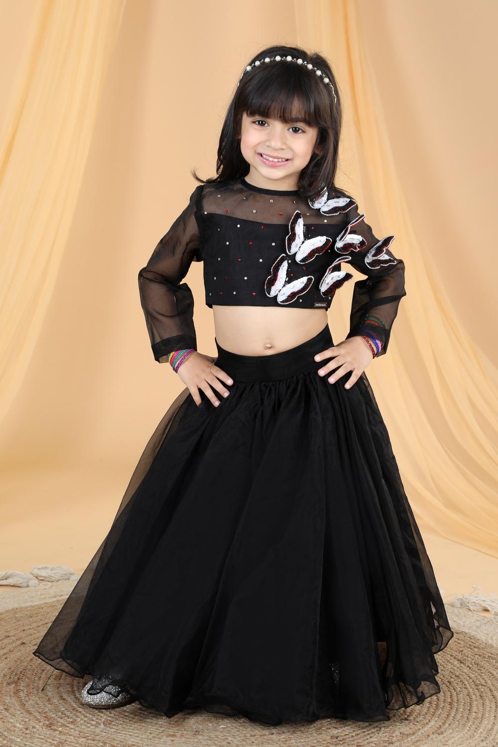 3D Butterfly Lehenga