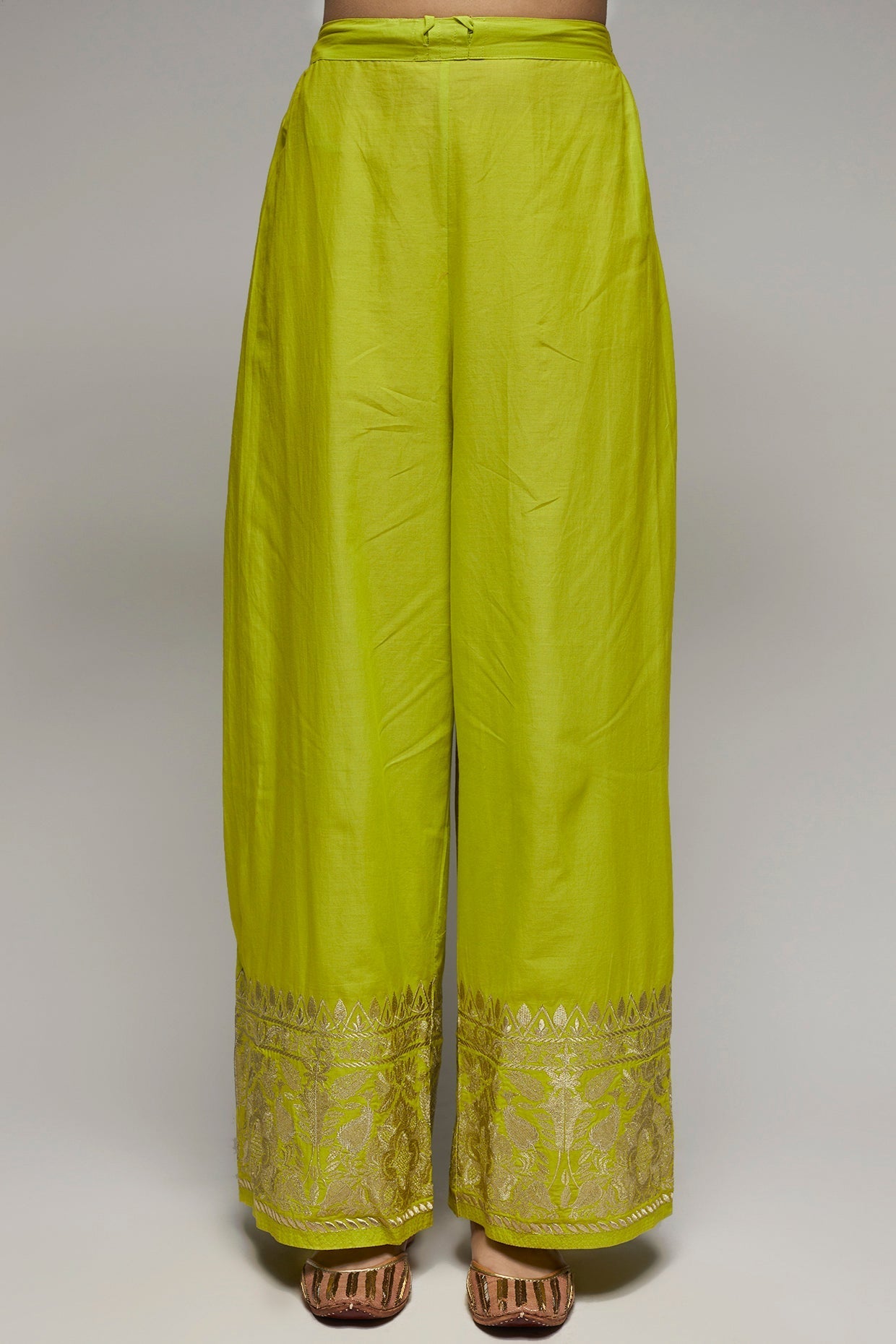 New Rati Lime Green Palazzo Set