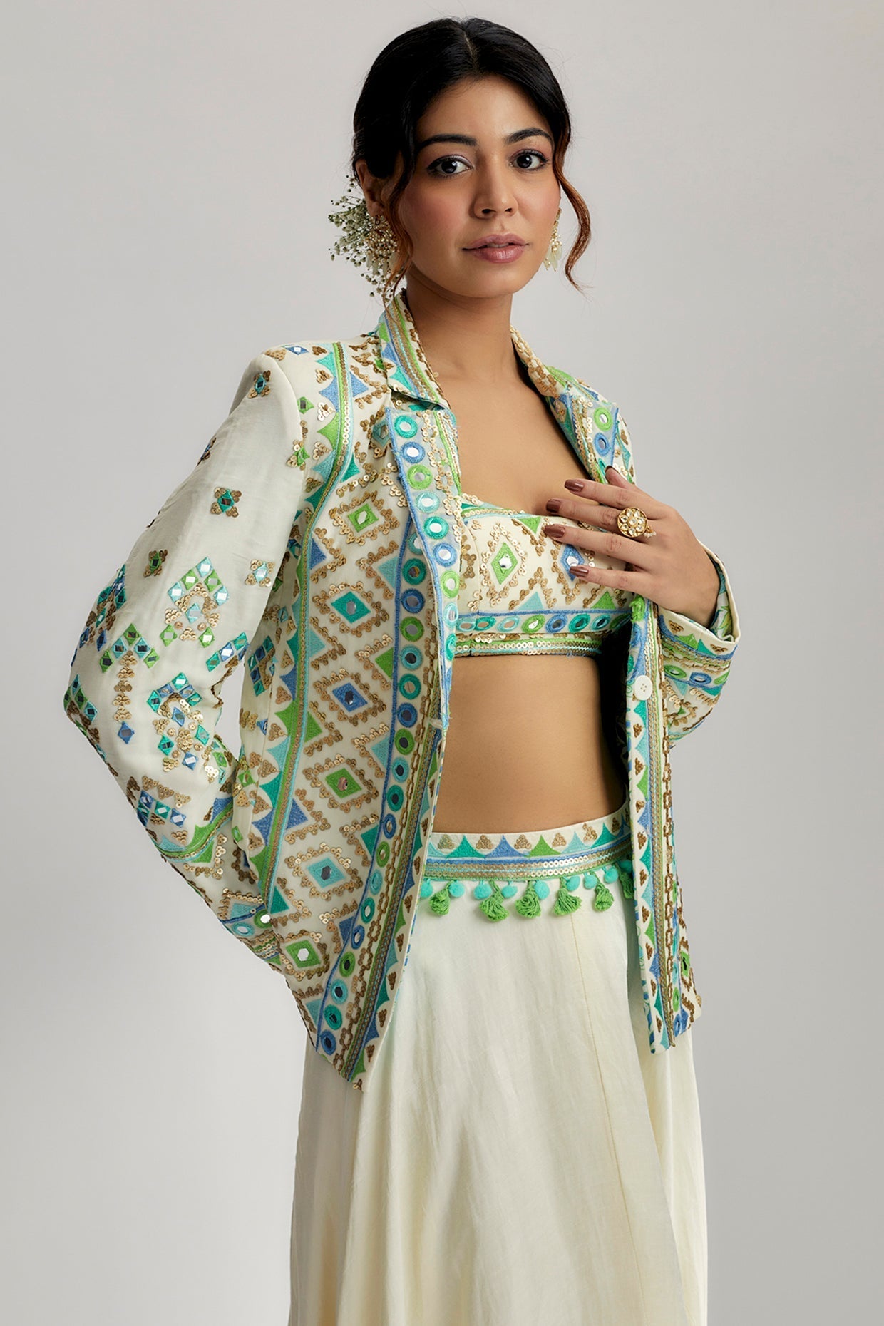 Laira Blazer Set Sith Victorian Skirt