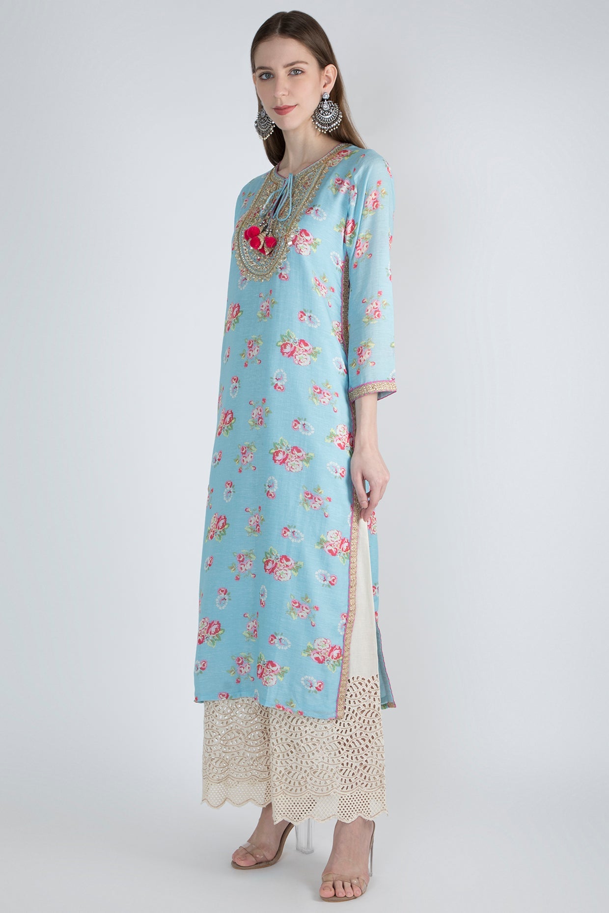 Rose Blue Tunic