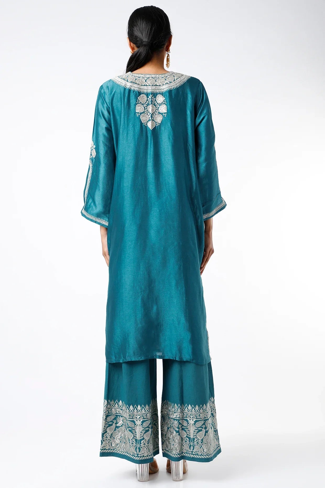 Musafar Blue Palazzo Set