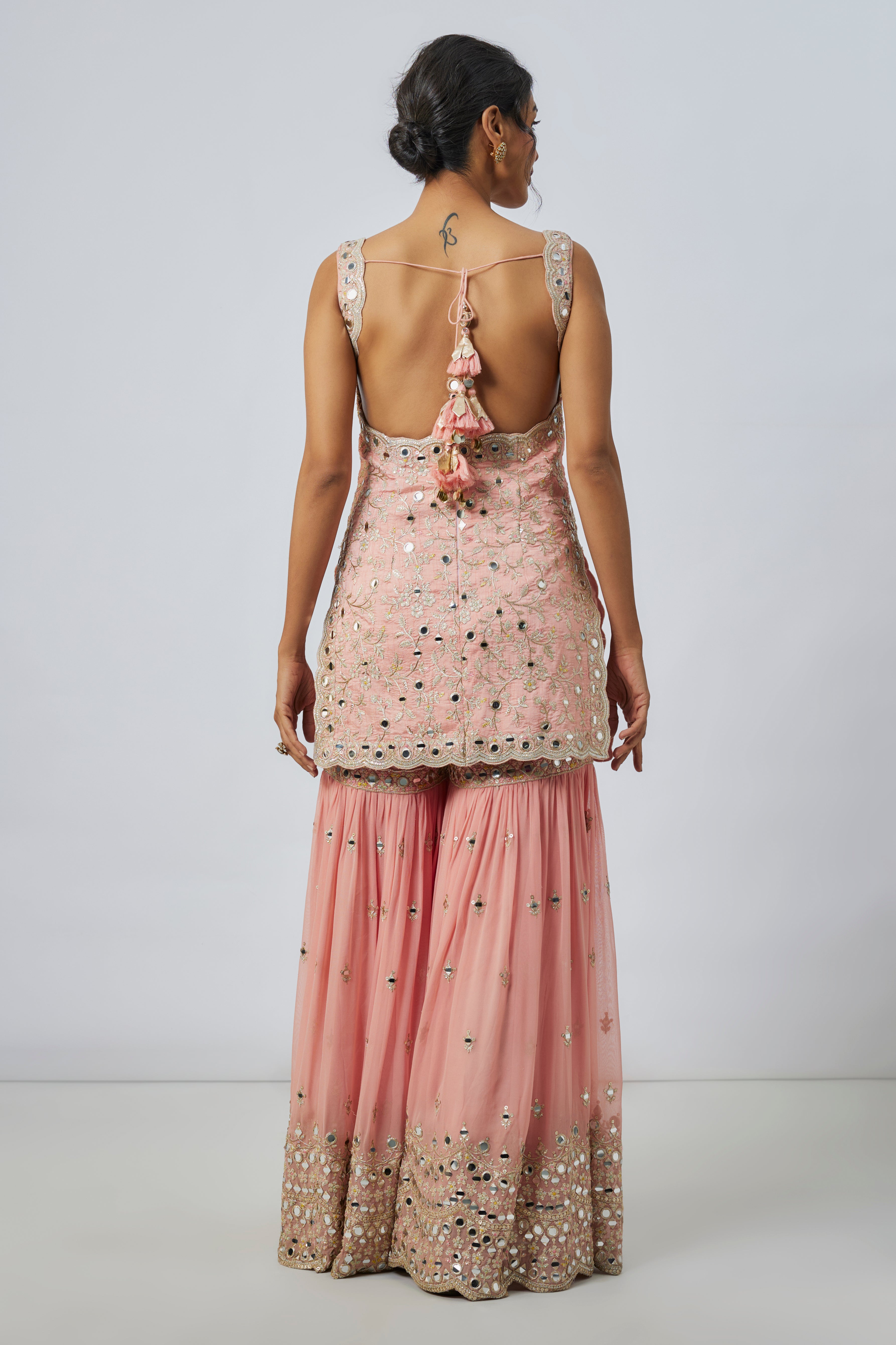 CY Gopi Vaid Soneera Sharara Set Back 1