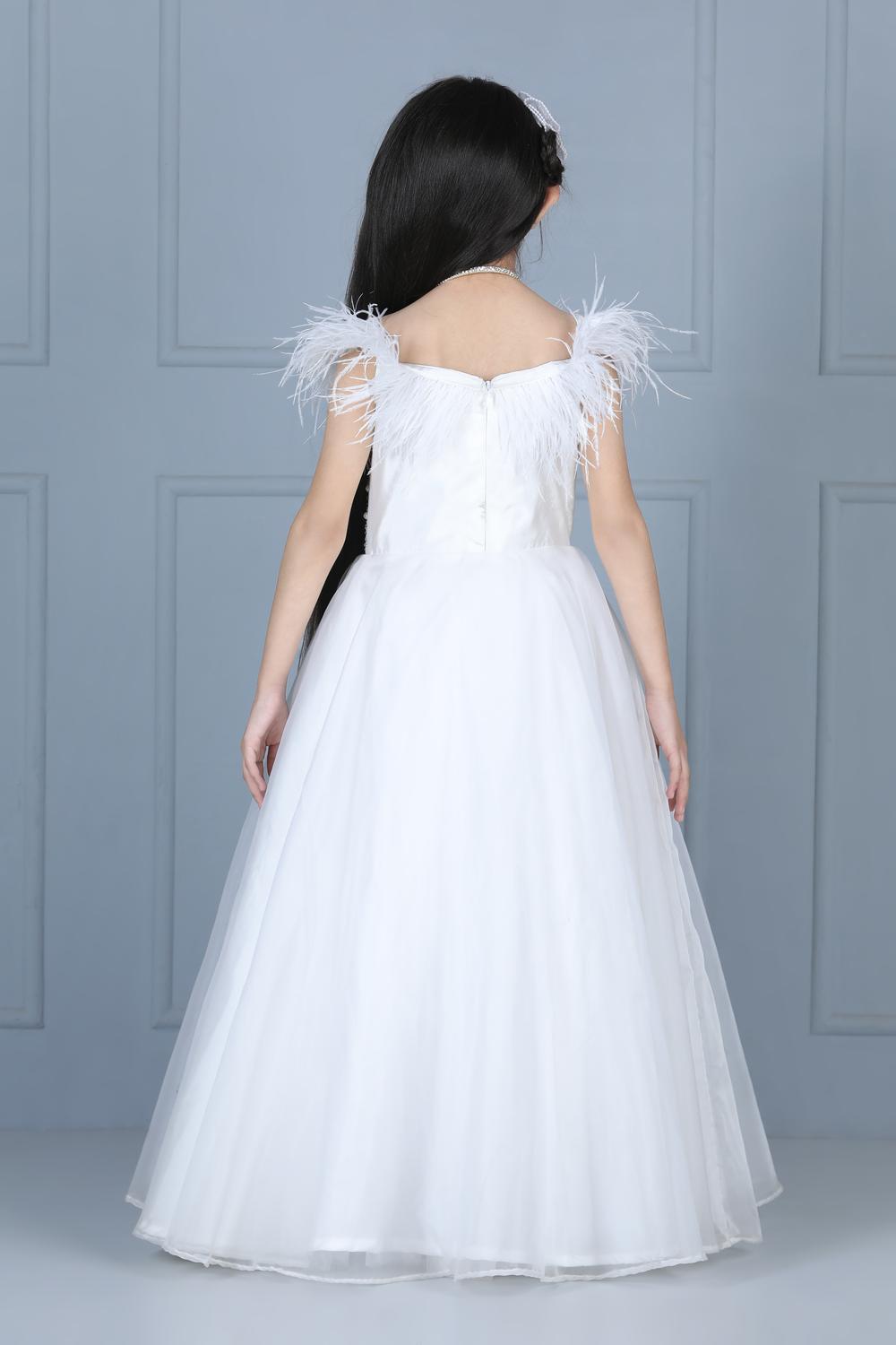 Gown With Furr Detailing