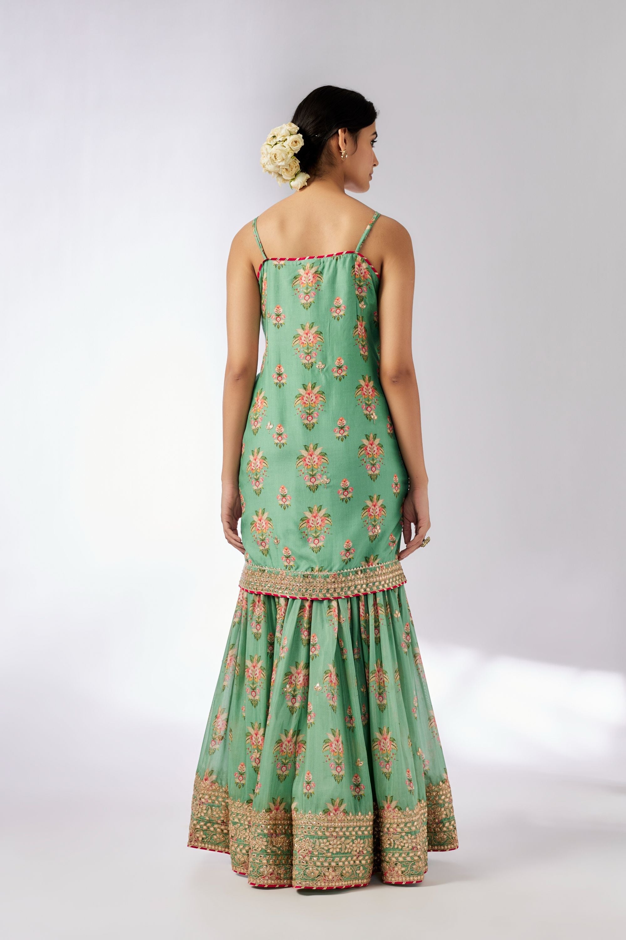 CY Gopi Vaid Advika Strappy Mint Sharara Set Back 1