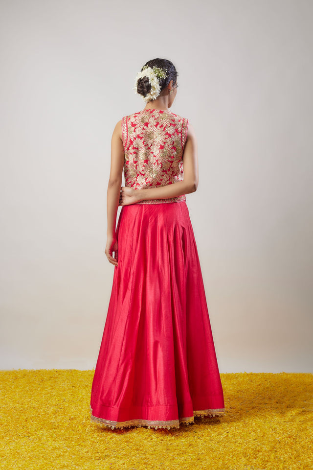 CY Gopi Vaid Akansha Skirt Set Back 1