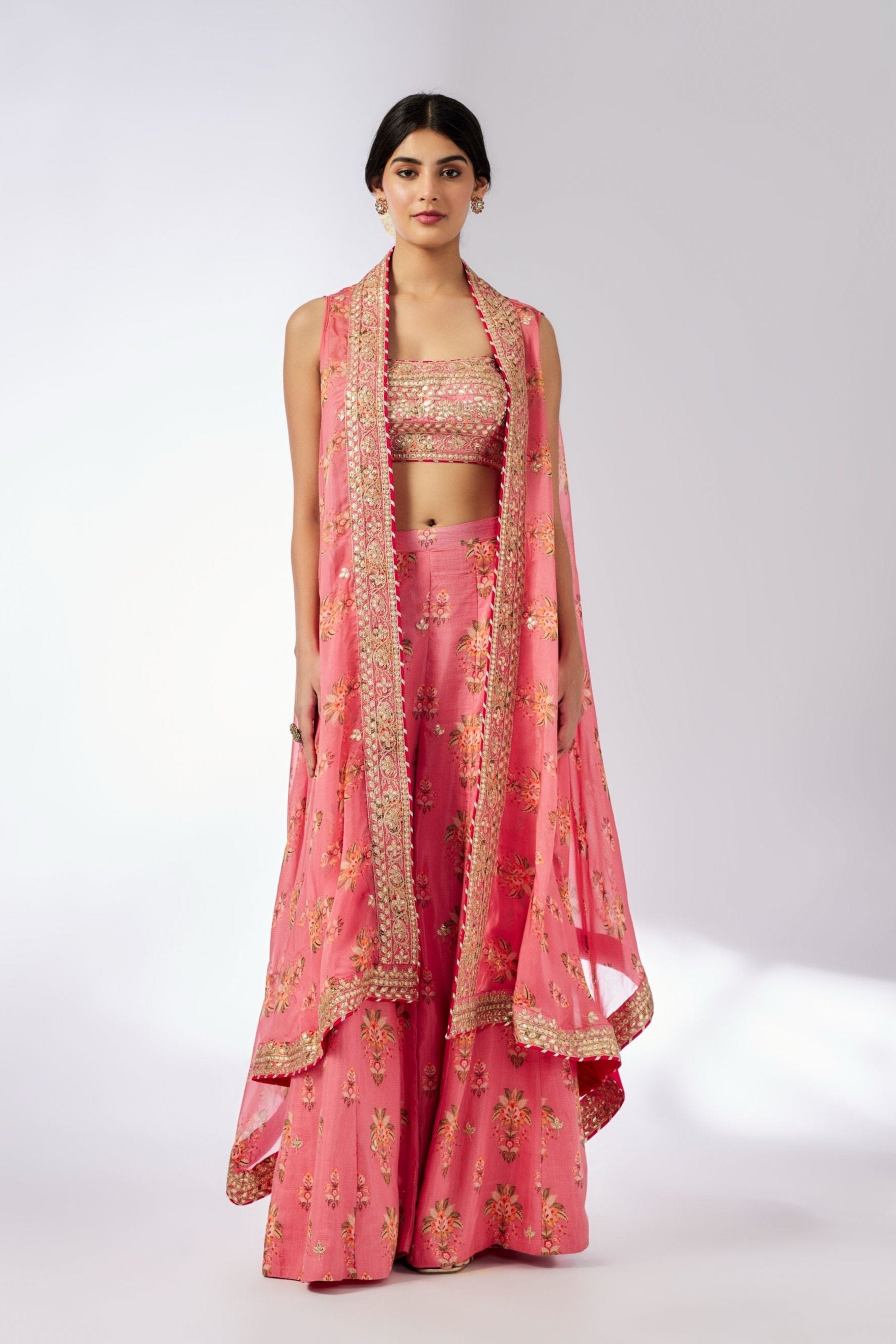 CY Gopi Vaid Jisha Pink Pant Set Front 1