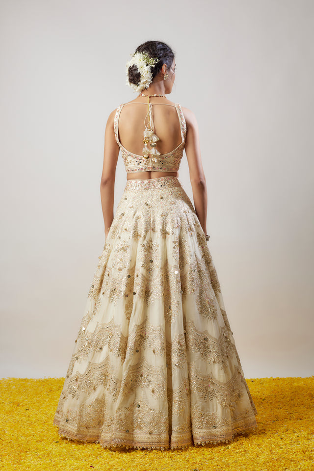 CY Gopi Vaid Karishma Lehenga Set Back 1