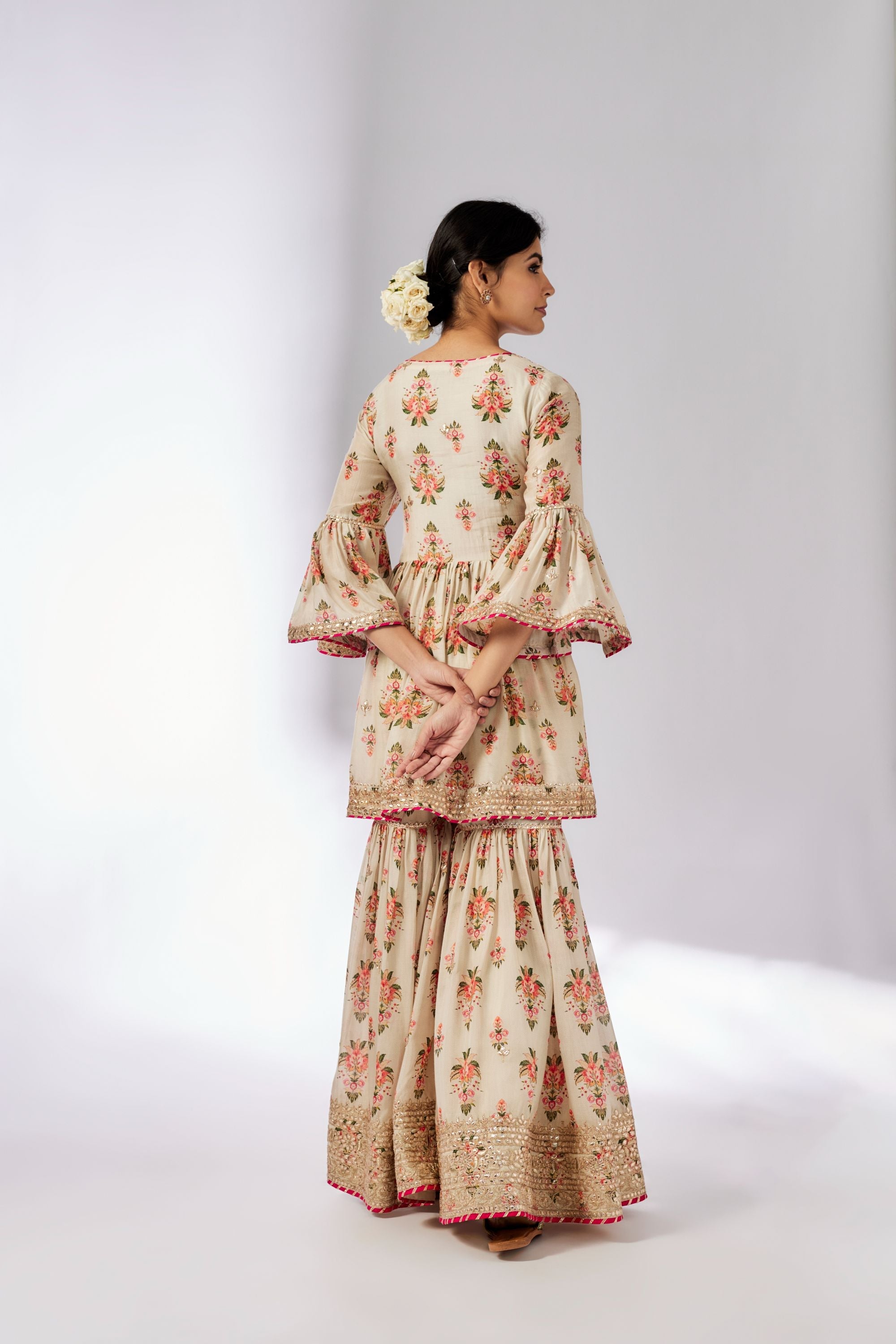 CY Gopi Vaid Prachi Peplum Sharara Set Back 1