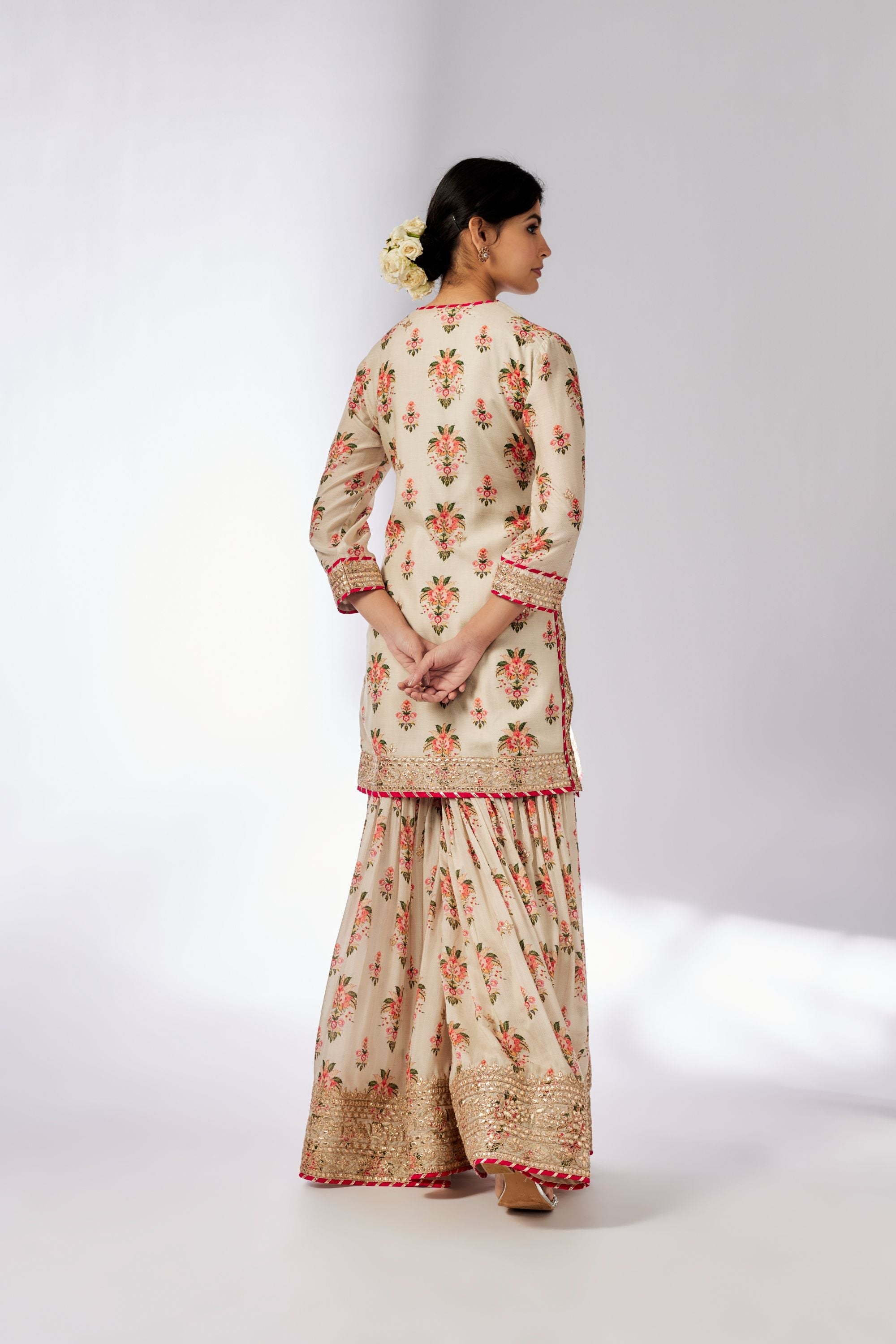 CY Gopi Vaid Sadhna Ivory Sharara Set Back 1