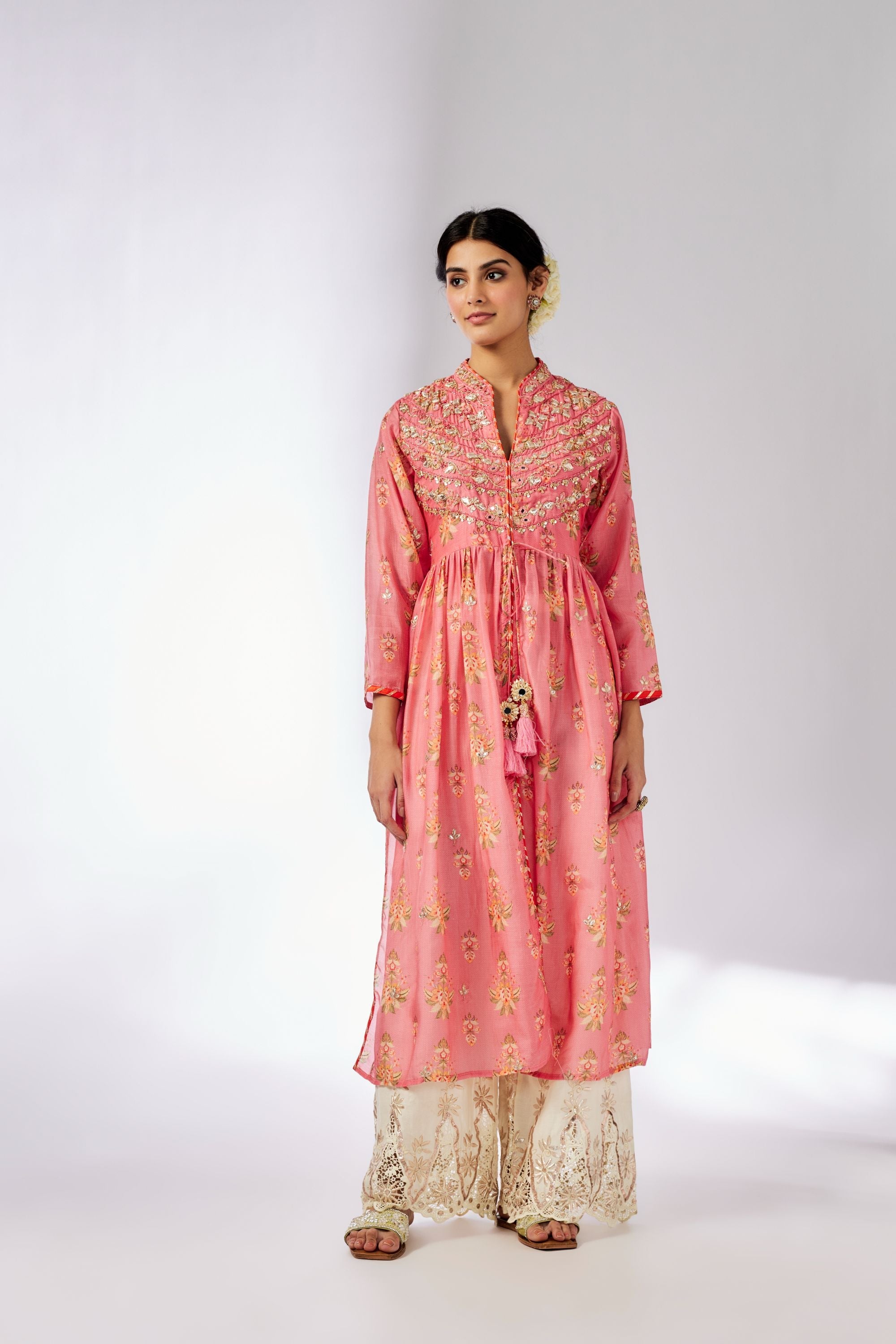 CY Gopi Vaid Tara Pink Tunic Front 1