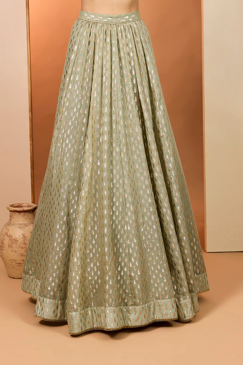 Green Lehenga Set