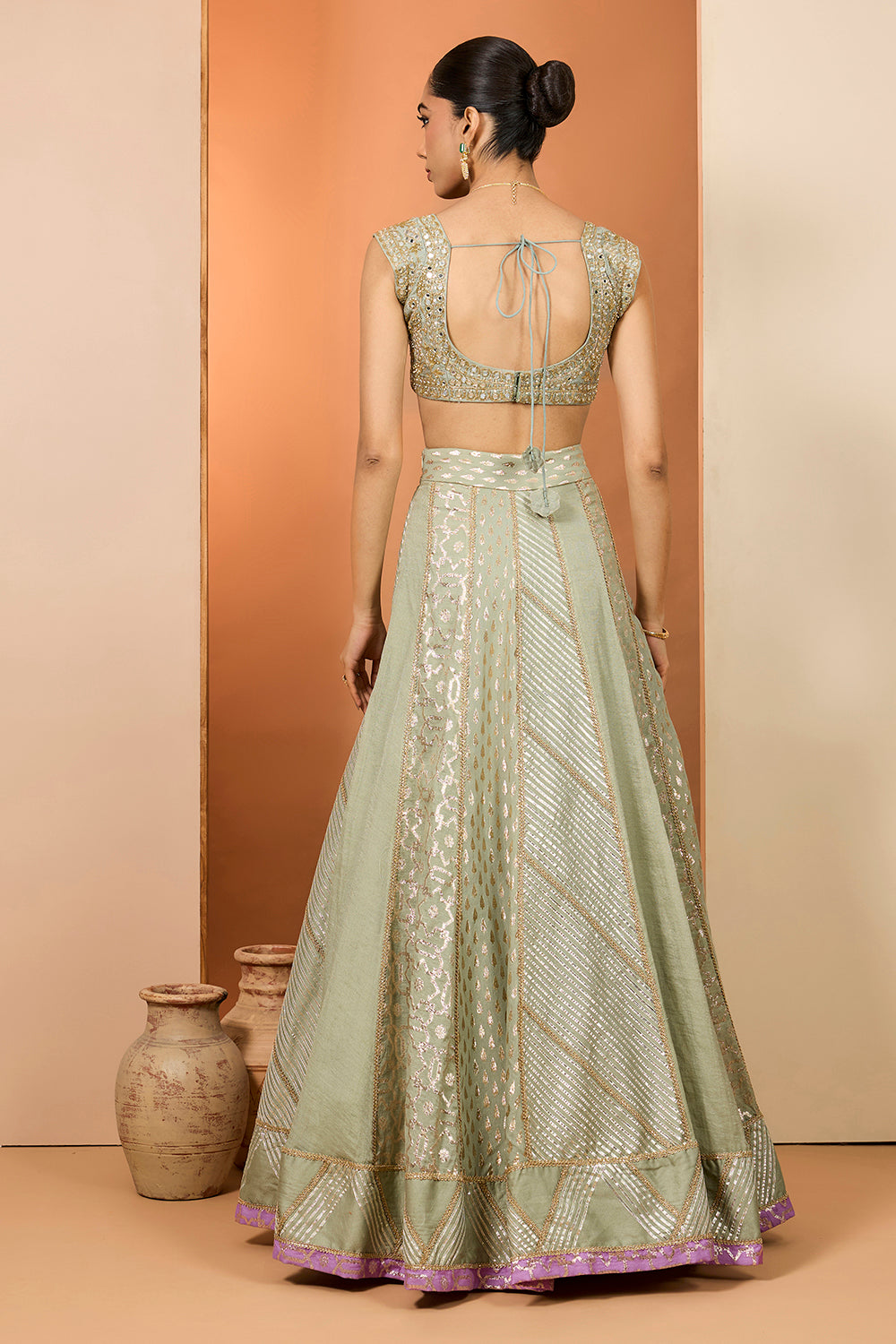Green Lehenga Set
