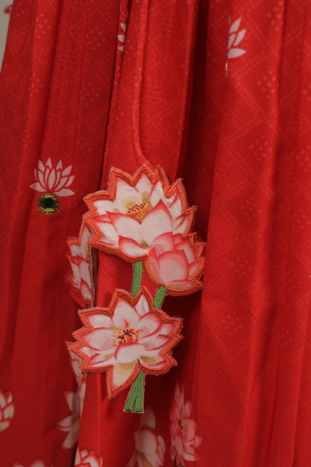 RED PICHWAI LEHENGA SET