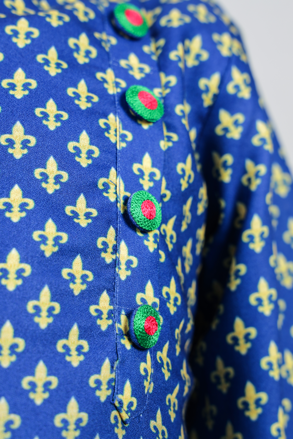 BLUE PICHWAI KURTA SET