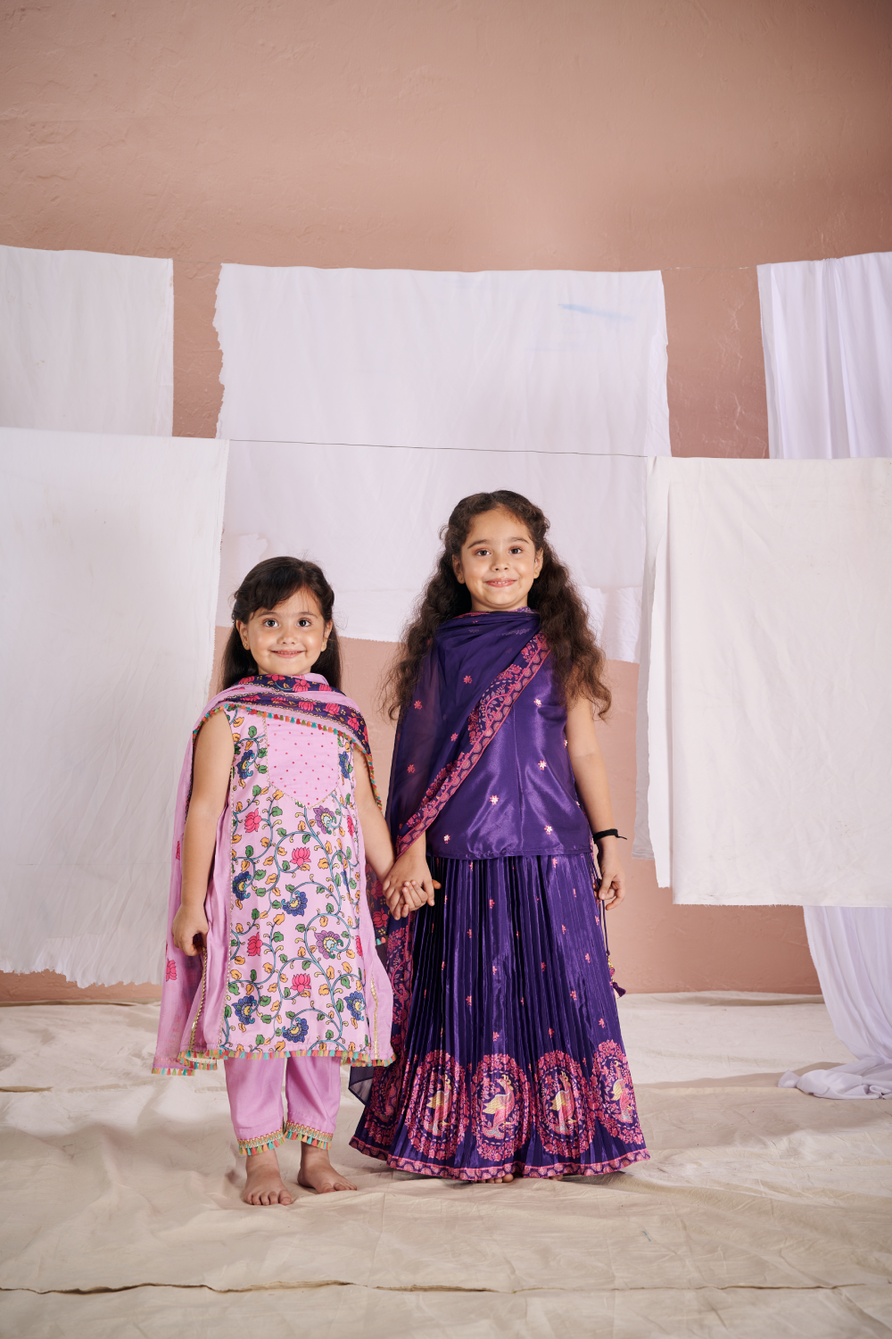 LAVENDER KALAMKARI SUIT SET