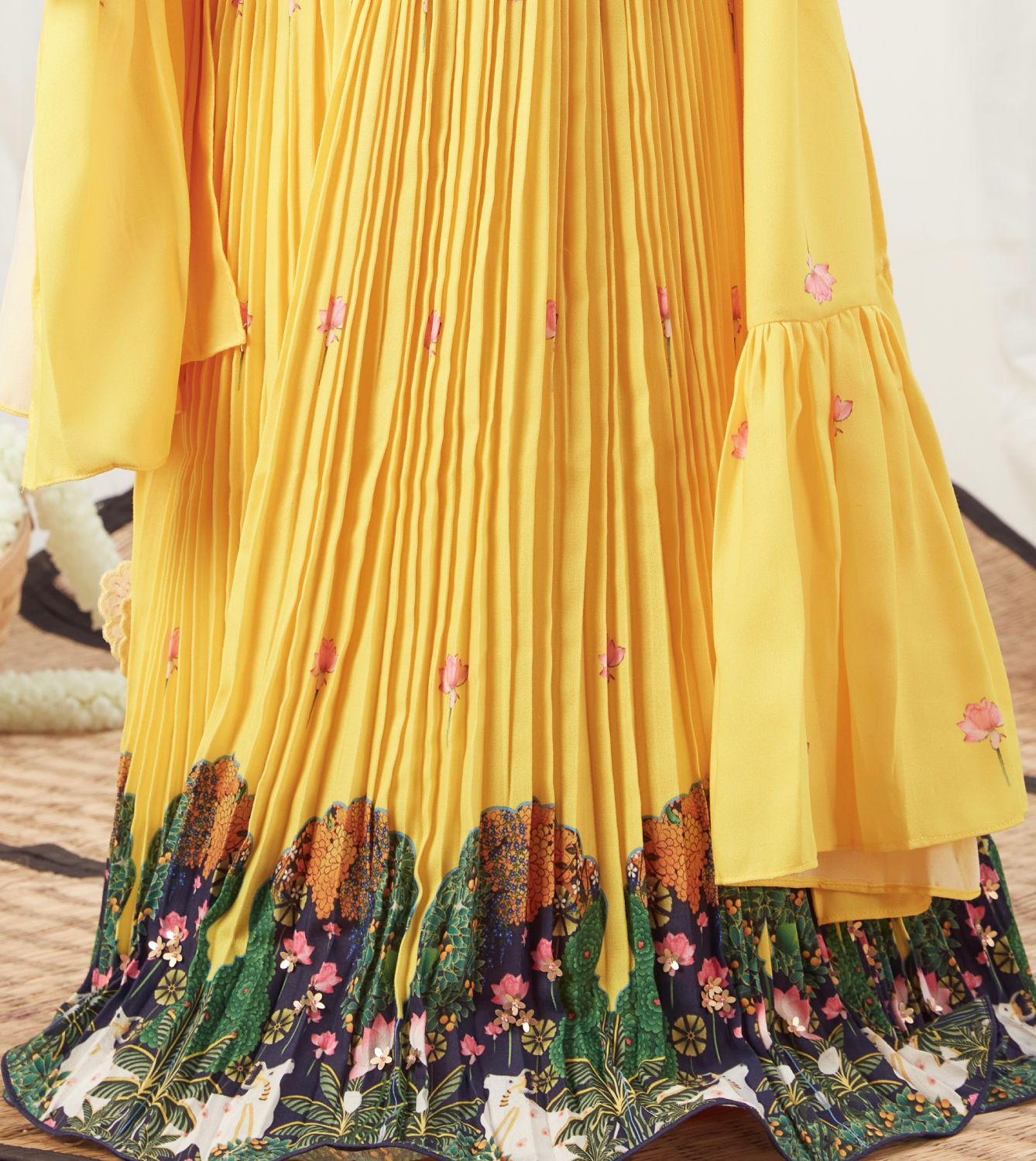 YELLOW PICHWAI LEHENGA SET