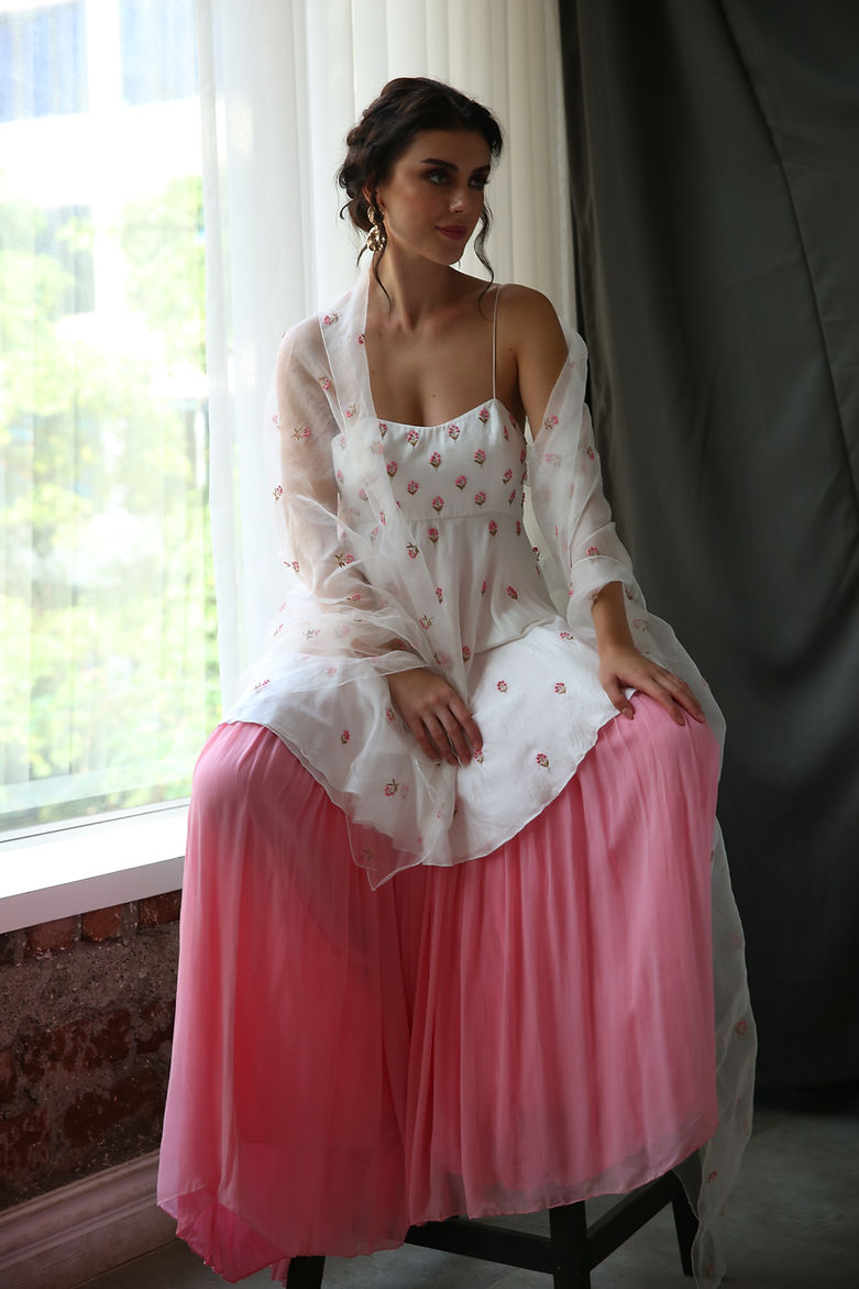 CY House Of Hiya Spring Flower Sharara Front