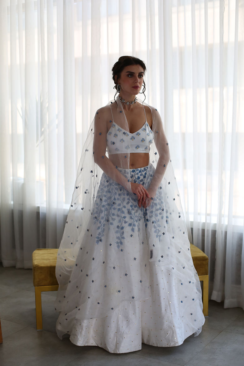 CY House Of Hiya The last Leaf Lehenga Front