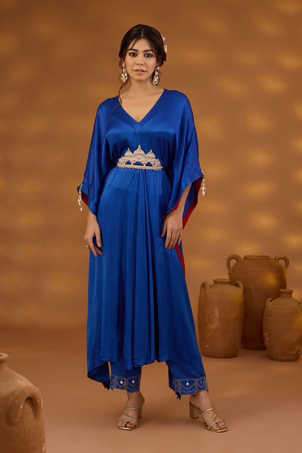 Mann Mandir drape Kurta Set