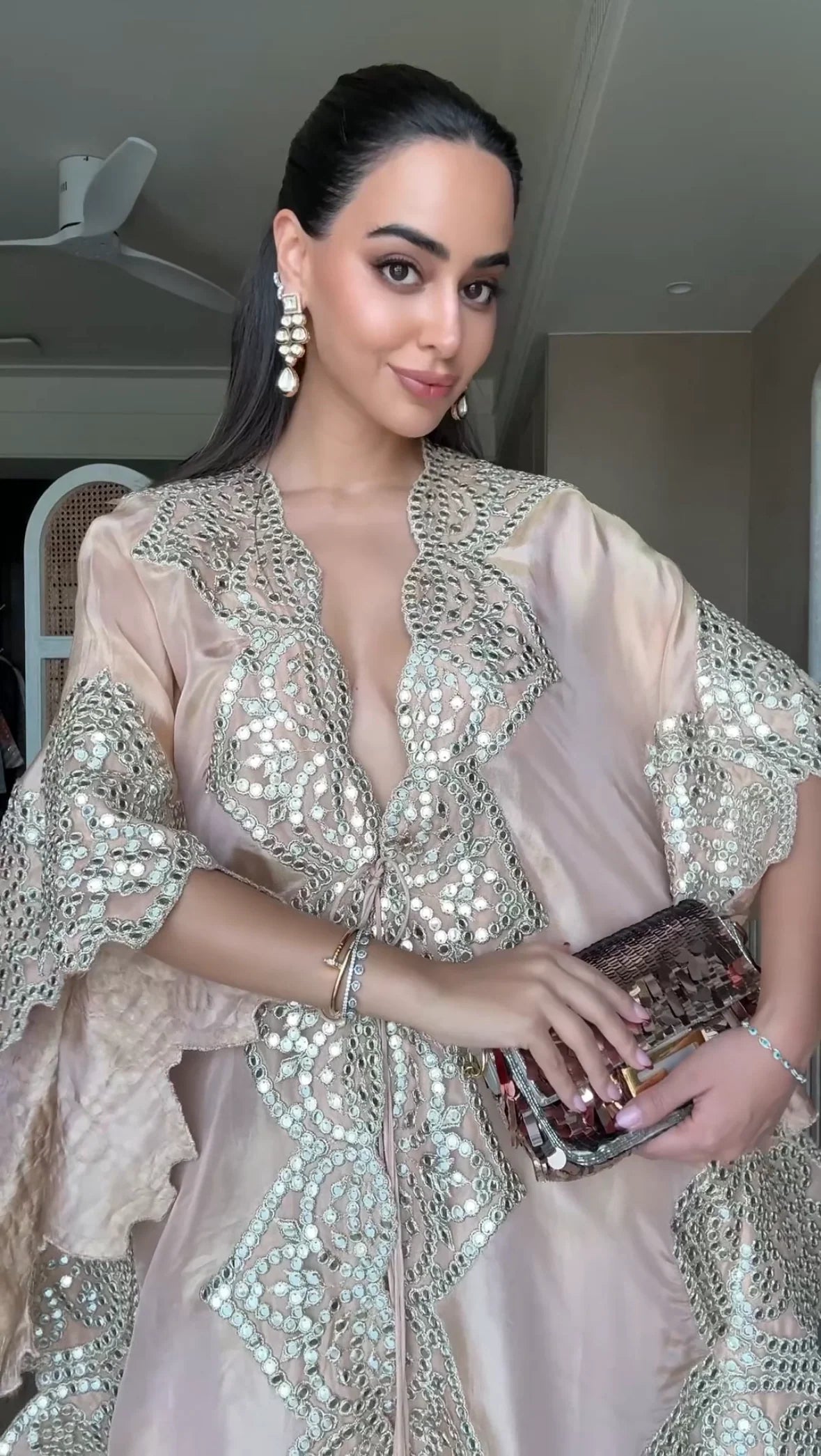 Arushi Mehra in our Kaftaan With tassels