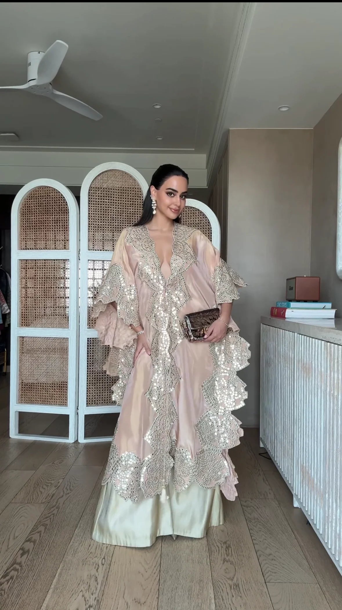 Arushi Mehra in our Kaftaan With tassels