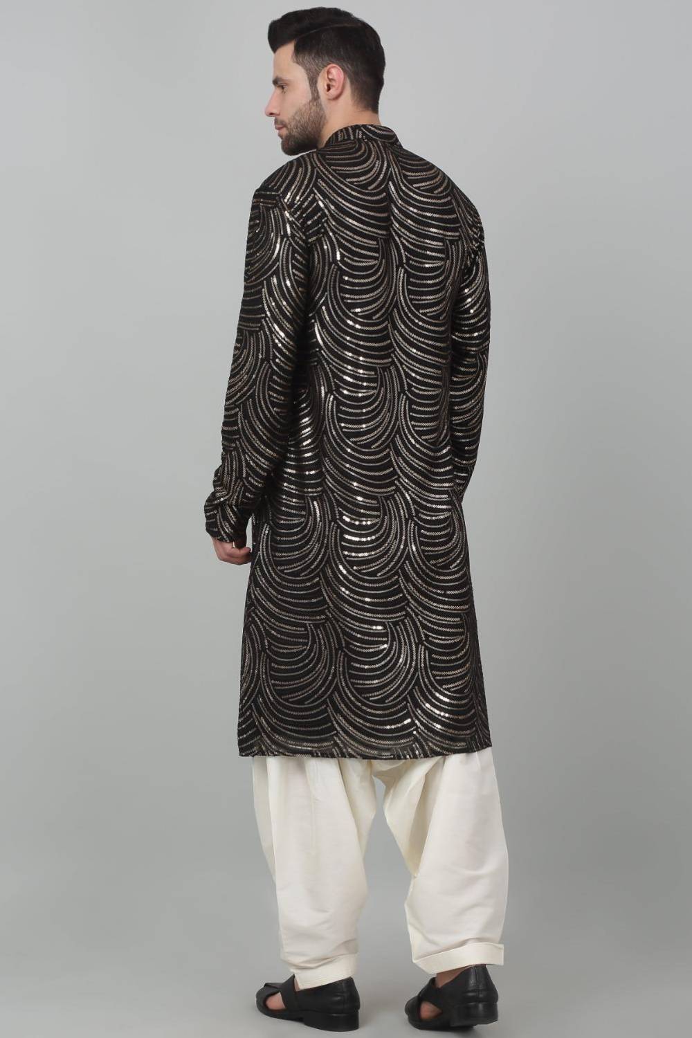 Chandramani Sequin Embroidered Kurta Set