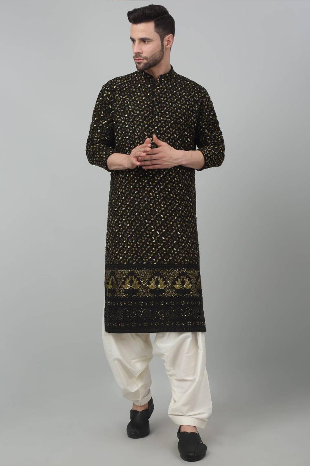 Suryaansh Sequin Embroidered Kurta Set